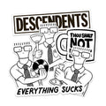 Descendents Sticker Pack featuring six black and white silkscreened stickers