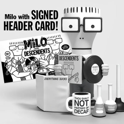 Milo from Descendents 7-inch vinyl figure with seven accessories and a bonus header card signed by the band.