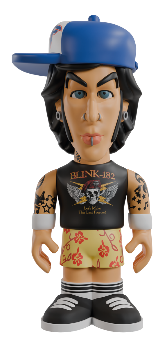 Travis Barker “Travis” 7-inch vinyl figure against a white background